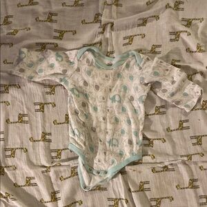 Adorable Elephant Print Kids One Piece